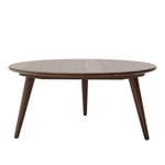 Carl Hansen - CH008, Oljad Valnöt, Ø 100 cm - Höjd 44 cm - Sofabord - Hans J. Wegner - Tre farget - Tre