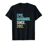 Epic Husband Since 2012 | 12th wedding anniversary 12 years T-Shirt