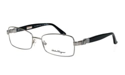 Salvatore Ferragamo Designer Reading Glasses 2106 in Silver-Black