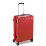 MODO by Roncato Rainbow 2.0 Trolley Moyen Rigide 4 Roues avec TSA, Rouge, Valise Rigide avec 4 Roues pivotantes