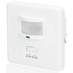 ORNO CR-206 Interrupteur avec Détecteur de Mouvement et Capteur de Son pour Boîtier Électrique Øfi60 Non Compatible avec Les LED Charge Min-Max 40-500W