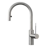 Franke Kitchen Sink tap Made of Stainless Steel with Pull-Out spout and Spray Function ONO 115.0308.185, Grey