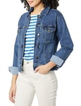 Amazon Essentials Veste en Jean (Disponible en Grande Taille) Femme, Délavé Moyen, M