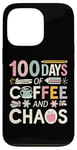 iPhone 13 Pro 100 Days of Coffee Chaos For Man, Women Funny teachers Case