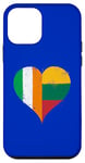 iPhone 12 mini Small Lithuania Flag and Ireland Flag for Lithuanian Irish Case