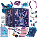 Disney Stitch Advent Calendar 2024 for Kids and Teenagers Stationery Sticky Notes Accessories Advent Calendars for Kids (Purple Stitch Cube)