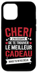 Coque pour iPhone 12/12 Pro Tee Shirt Saint Valentin Cheri Amour Amoureux Couple Humour