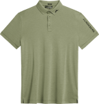 J Lindeberg M Tour Tech Reg Fit Golf Polo Golfvaatteet OIL GREEN MELAN