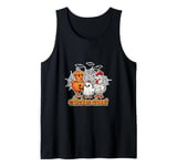 Funny Farm Halloween Shirt Pumpkin Ghost Chicken Sheet Mummy Tank Top