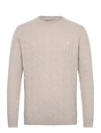 Timberland Phillips Brook Cable Crew Neck Sweater Angora Heather Beige