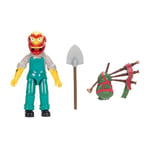 The Simpsons Groundskeeper Willie 12.7cm Collectible Action Figure by JAKKS Pacific, with Shovel and Bagpipes Accessories, Articulated Figurine, Collector's Display Packaging