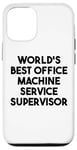 Coque pour iPhone 12/12 Pro Meilleur superviseur de service de machine de bureau au monde