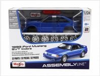 MAISTO 39537BL-KIT FORD USA - MUSTANG SVT COBRA COUPE 1993 - BLEU MET - 1/24