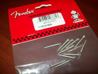 NEW 12 FENDER BASS/TELE BRIDGE / STRAP Button SCREWS 0015610049 - nickel