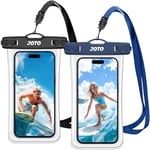 JOTO 2 Pochettes Étanches Smartphone Certifiée IPX8 iPhone 16/15/14/13/12/11 Plus Pro Max, Xiaomi Redmi Note 13/13 Pro 12 A3, Galaxy A15 A35 A25 A54 A55, Housse Étanche Jusqu'à 7 Pouces