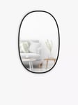 Umbra Hub Oval Wall Mirror, Black