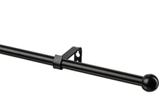 Domoletti Curtain Rod Set Black 160Mm D16