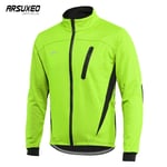 Arsuxeo-Veste De Cyclisme Thermique Pour Homme,Manteau De Vélo Imperméable,Coupe-Vent Casting,Veste Vtt,Smile,Hiver