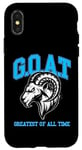 iPhone X/XS G.O.A.T. Shirt, Goat shirt, greatest of all time, retro rap Case