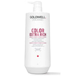 Goldwell Dualsenses Color Extra Rich Brilliance Conditioner, Anti-Colour Fading For Thick, Coarse Hair 1000ml (Worth £83.25)