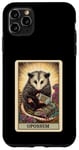 Coque pour iPhone 11 Pro Max Esthetic Cottagecore The Opossum Possum Jeu de cartes Tarot