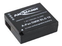 ANSMANN A-Pan - Batteri - Li-Ion - 730 mAh - för Panasonic Lumix DC-TZ93, TZ95, TZ96, ZS200, DMC-TZ82, LX100, ZS80 Lumix G DC-G100, GX9