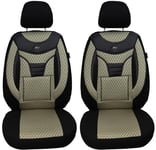 Housses de siège sur Mesure compatibles avec VW Caddy IV conducteur et Passager à partir de 2015 Numéro de Couleur : 902