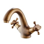 Robinet Mélangeur de lavabo bronze,avec 60cm Tuyau de Raccordement X2