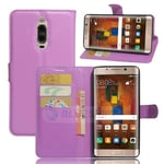 Huawei Mate 9 Pro      Pu Wallet Case    [Purple]