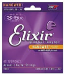 CEL11002 CORDES ACOUSTIQUE NANOWEB ELIXIR EXTRA LIGHT 10-14-23-30-39-47