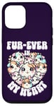 Coque pour iPhone 12/12 Pro Fur-ever in My Heart Kawaii Cochon d'Inde Cœur