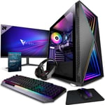 Vibox IV-70 PC Gamer - 24"" Écran Pack - 6 Core Intel i5 12400F - Nvidia RTX 3070 Ti 8Go Carte Graphique - 16Go RAM - 240Go SSD - 1To Disque Dur - Windows 11 - WiFi