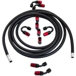 BFO - AN6 -6AN 16FT Feet Hose End Fitting Oil Fuel Line Steel Nylon Braided Kit new