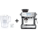 Sage SES878BSS0 The Barista Pro espressomaskine + Brita Aluna filterkande