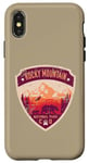 Coque pour iPhone X/XS Rocky Mountain National Park Colorado Design vieilli