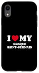 Coque pour iPhone XR Braques Saint-Germain I Love My Braque Saint-Germain