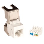 Connector Keystone Pro UTP Cat.6A RJ45 flip jack