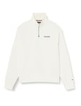 Tommy Hilfiger Men's Sweatshirt with Half-Zip, Beige (Ancient White), L