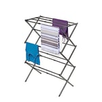 BLACK+DECKER Organization Expandable/Collapsible Clothes Rack. Essential for Camping/Trailers or Anywhere You Air Dry Laundry. Oversized for Multiple Garments, Alloy Steel, Gray