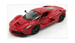 Burago Bu16001r Ferrari - Laferrari 2013 - Black Wheels - Red - 1/18