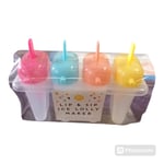  Sip Ice Lolly Maker 4Pk, Popsicle Ice Cream Mould Tray with Box