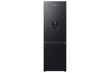 Samsung Series 6 Fridge Freezer, Features AI Energy Mode and SpaceMax™ Technology, Ice Dispenser, Black, Model: RB34C632EBN