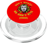 Graphique Vampire Horror We Don't Bite Much Blood PopSockets PopGrip pour MagSafe