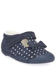 Start-Rite Start-rite Baby Girl Wiggle Shoes - Navy Polka Dot, Size 2 Younger