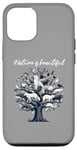 Coque pour iPhone 15 Pro Arbre naturel forêt animaux sauvages animaux de la forêt renard loup oiseau