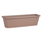 EDA - Jardinière Chorus 60 taupe - 58,8 x 18,8 x 16,1cm - 11.6L Plastique