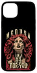 iPhone 15 Plus Valentine's Day Medusa Woman I Only Have Eyes For You Heart Case