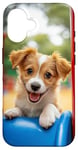 iPhone 16 Playful Puppy Colorful Puppy love Dog owner gift Case