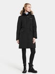 Didriksons Erika Womens Parka 3-black, Black, Size 36, Women