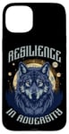 Coque pour iPhone 15 Plus Resilience In Adversity Citation Spirit Animal Wolf Pack